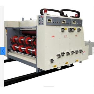 China Chain Feeder 3 Color 50pcs/Min Flexo Printer Slotter Die Cutter on sale