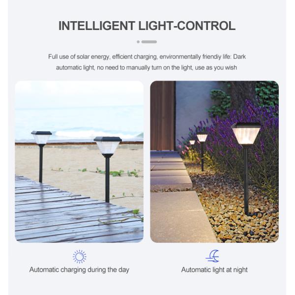 Light Control Stomproofing Pathway Ground Lightting Outdoor Solar LED Landscape Light