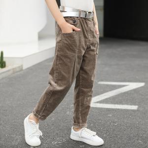 China 120cm 130cm Summer Thin Girls Cotton Pants BEIANJI Children'S Casual Pants on sale