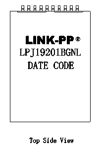 LPJ19201BGNL Surface Mount Rj45 Magnetic Jack , 10 / 100M UTP Interface Connection