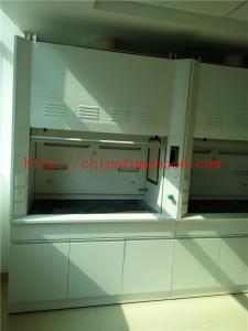 Quality Alkali And High Temperature  Resist All Steel Fume Hood With Third Level Air Exhaust / Tempered Glass Window for sale