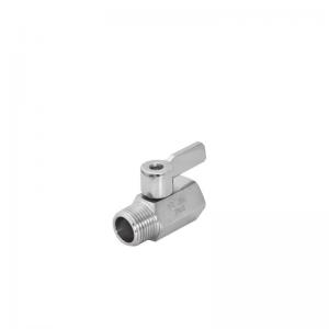 Quality Stainless Steel Threaded Reduce Bore Mini Ball Valve with ISO 9001 Standard and Grade for sale
