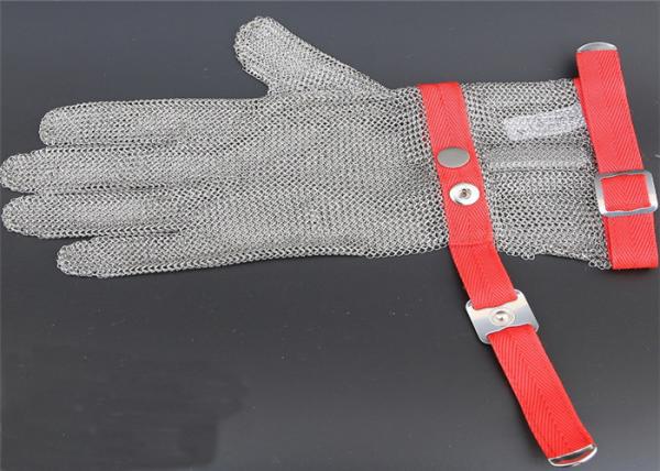 Buy Extended Safty Mesh Stainless Steel Gloves For Butcher Working , XXS-XL Size at wholesale prices