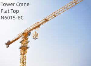 China N6018-8C Flat Top Tower Crane 8T Small Tower Cranes CE Approval on sale