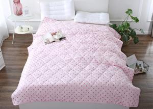 China Printed Color Summer Bedding Sets BSCI 200TC Fiber Quilts on sale