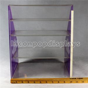 China Custom Signage Acrylic Display Case 4 Tier Acrylic Display Shelf  10.5 * 9.5 * 13 on sale