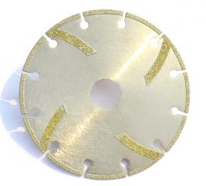 China Diamond Plated Grinding Wheels , Electroplated Diamond Disc For Stone on sale