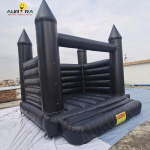 Quality PVC Black Inflatable Bounce House Waterproof Playground Bounce House for sale