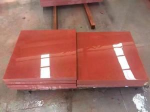 Quality Polished Chinese Red Granite Floor Tiles Anti Slip granite bathroom tiles For Villa for sale