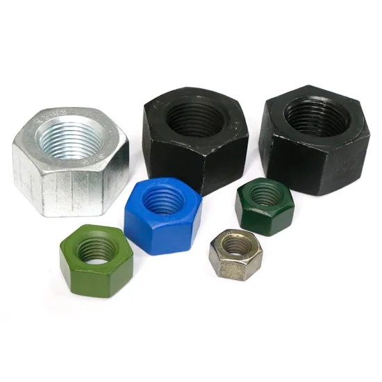 A563 Grade A Carbon Steel Black Oxide Heavy Hex Nuts With Oil