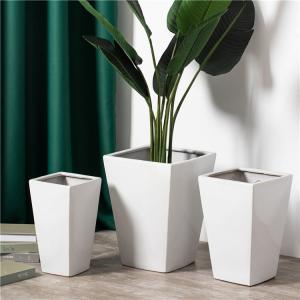 Quality Minimalist style hotel home door decorative garden floor planter tall large ceramic flower pots for plant for sale
