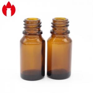 China 10ml 18mm Mouth Screw Top Vials Amber Glass Essential Oil Bottles on sale