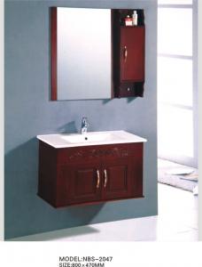 China Sanitary ware Solid Wood Bathroom Cabinet modern Feature 80 X 47 / cm on sale