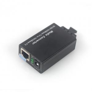 Quality Mini Size 10/100/1000M SM Dual Single Mode Fiber To Ethernet Converter for sale