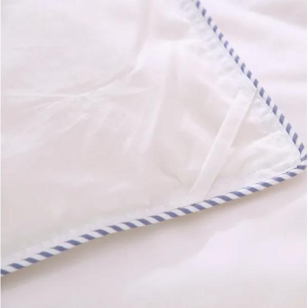 White Home King Solid Ployester Comforter With Piping Duvet Quilt