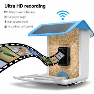 Quality Automatic Bird Watch Camera Auto Capture Videos Pictures Ai Identify Birdcam Smart Bird House Feeder for sale