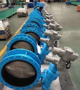 China iso 5752 pn16 wormgear Rotork Captop Underground butterfly valve in ductile iron double flanged type on sale