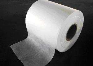 China Bicomponent ES Non Woven Fabric Good Elasticity White Color For Medical Uniform on sale
