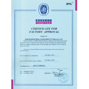 TianJin Tightally  Container Fittings CO,.LTD Certifications
