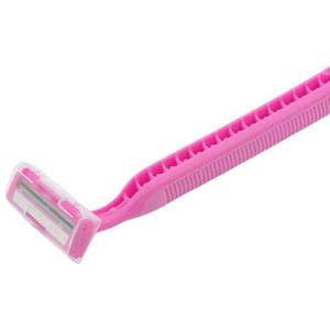 Quality stainless steel razor blades soft care pink ladies recycle disposable razors for sale