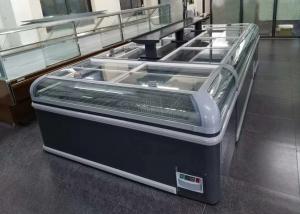 Quality R290 Propane Refrigerant Frozen Food Island Display Freezer, Auto hotgas defrosting for sale