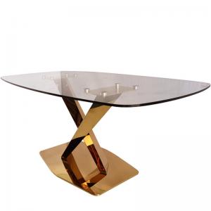 Quality Stainless Steel Frame Modern Marble Dining Room Table Luxury Dinning Table Set for sale