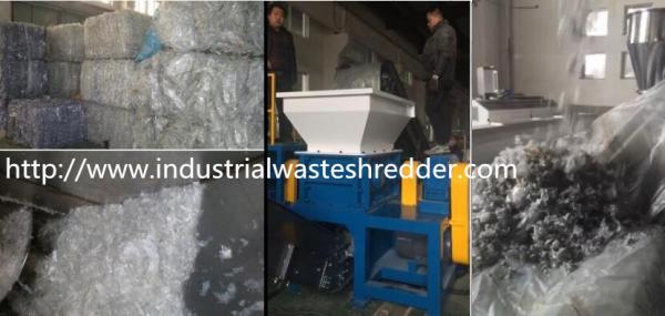 Buy Scrap PE / PP Film Double Shaft Shredder High Torque For Agricultural at wholesale prices
