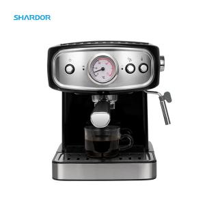 Quality 1.25L Removable Battery Powered Coffee Machine Pressure Gauge Milk Frother Steamer Machine for sale