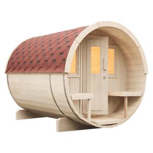 China Outdoor Use Solid Wood Canadian Red Cedar Sauna Luxury Large Size on sale