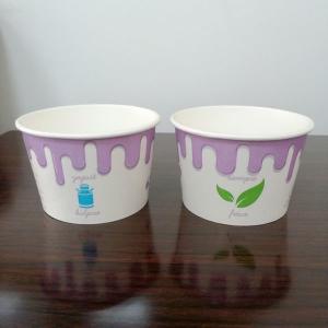 Quality 16oz Disposable Thickened Paper Ice Cream Cups For Beverage for sale