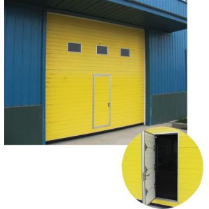 Quality Manual Operate Insulated Sectional Doors Height 500mm With Chain Hoist for sale