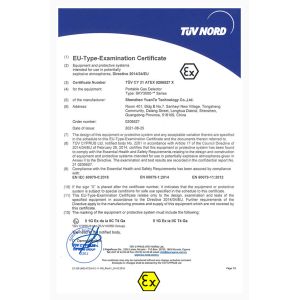 Shenzhen YuanTe Technology Co., Ltd. (Safegas) Certifications