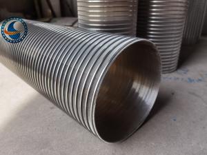 Quality 20μM Slot Opening Wedge Wire Screen Pipe Stainless Steel 304 Id 200mm for sale