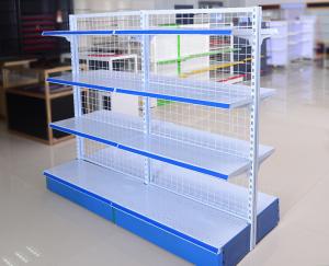 China Chain Store Supermarket Display Shelving Wire Mesh Storage Shelves Light Duty on sale