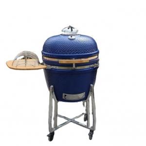 Quality 22 Inch Charcoal Ceramic Kamado Grill With Grill Cover for sale