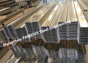 China 1-3mm Corrugated Silver ISO 3834 Metal Floor Decking Galvanized on sale