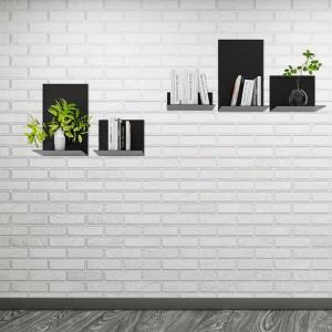 Quality Aluminum Floating Shelf L Shape Wall Mounted Led Storage Holder Shelves for sale
