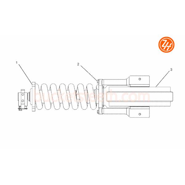 130-9288 E307D Track Adjuster Excavator Track Parts
