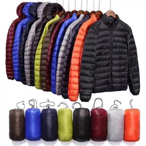 Quality Outdoor Light Hooded Winter Jacket Warm Duck Nylon Bubble Puffer Men Jackets for sale