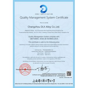 Changzhou DLX Alloy Co., Ltd. Certifications