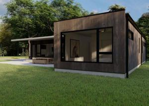 China Prefab Luxury Contemporary Garden Studios With Light Steel Frame House kits on sale