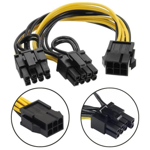 PWM Fan Splitter Adapter Cable Sleeved Braided Y Splitter Computer PC 4 Pin Fan Extension Power Cable1 to 9 Converter