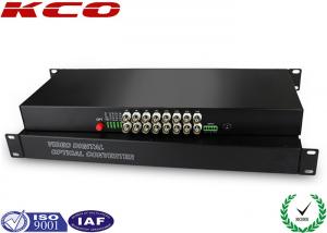 Quality FC UPC Fiber optic media converter Video Over Fiber Media Converter Rack Mounting for sale