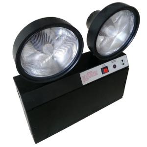 Quality Steel Casing Black 2x1.5W Two Heads Led Emergency Twin Spot With Test Button for sale