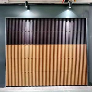 Quality Fashion Electric Garage Doors  Grille Solid wood Sectional Garage Door for sale