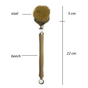 Quality Wooden Cocout Sisal Household Cleaning Brushes 27cm Wooden Washing Up Brush for sale