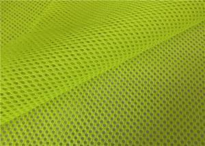 Quality Polyester Reflective Fluorescent Mesh Fabric For Security Work Safety Vests for sale