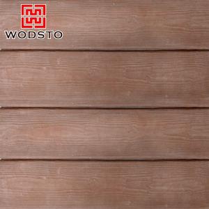 Quality Waterproof faux concrete wall panels with wood grain for sale