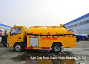 China DFAC 3500L-5000L Fecal Sewage Suction Tanker Truck With Hydro Jet Plumbing on sale