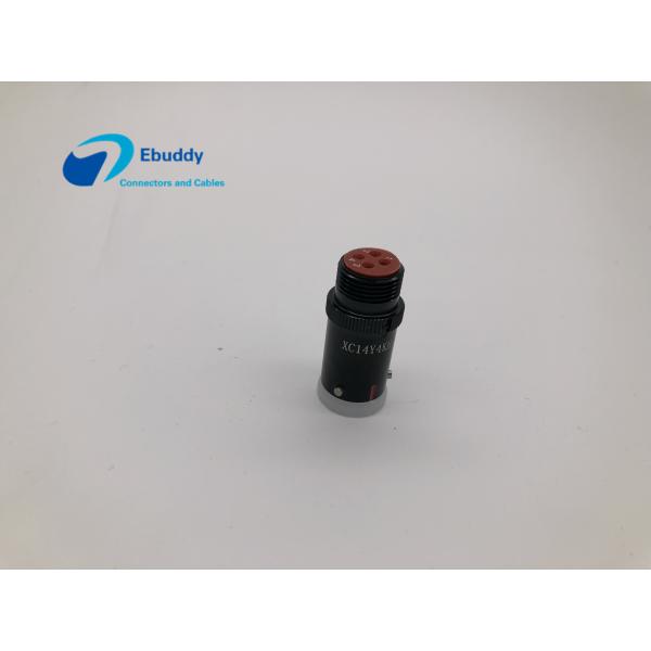 IP68 Circular Electrical Connectors 4 Pin XC14Y4KH Nickel Plated Brass Axes